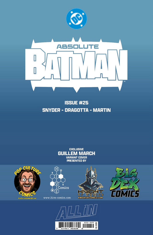 Absolute Batman #25 GUILLEM MARCH Big Dex NYCC Exclusive Variants comic book artwork