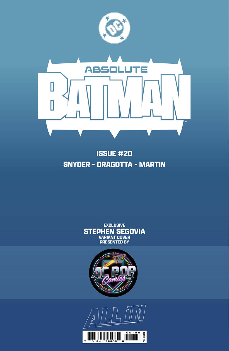 ABSOLUTE BATMAN #20 STEPHEN SEGOVIA EXCLUSIVE VAR (05/13/2026)