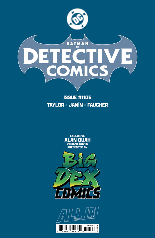 Batman Detective Comics #1105 ALAN QUAH Exclusive Foil Virgin Variant