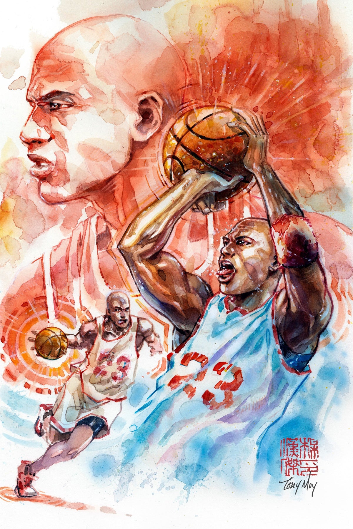 FAME MICHAEL JORDAN UNKNOWN COMICS TONY MOY EXCLUSIVE VIRGIN VAR ONLY 23 MADE