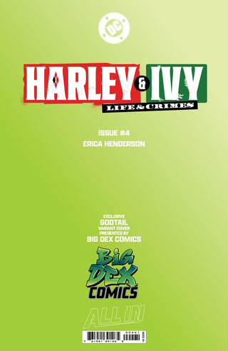 Harley & Ivy Life and Crimes #4 GODTAIL Exclusive Virgin Variant