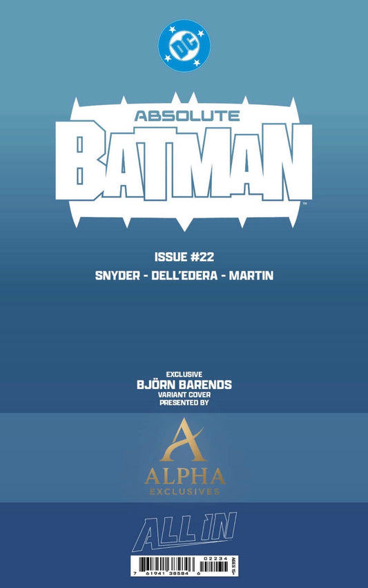 Absolute Batman #22 BJORN BARENDS HeroesCon Exclusive Set of 2