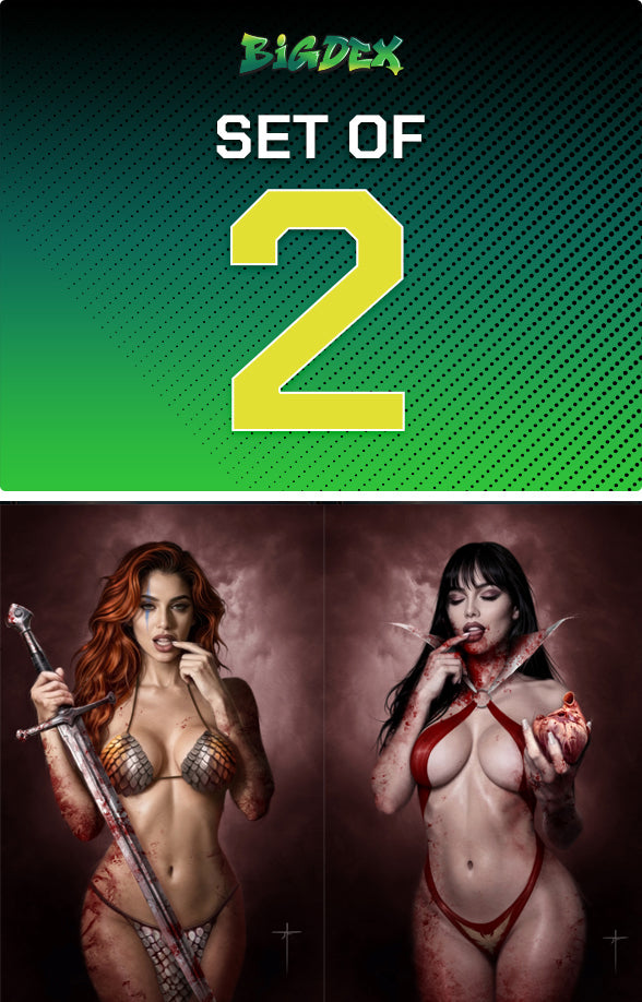 Altered States Warlords #4 - JAY FERGUSON Big Dex NYCC Exclusive Vampirella/Red Sonja Virgin Variants LTD 500 (PRE-ORDER)
