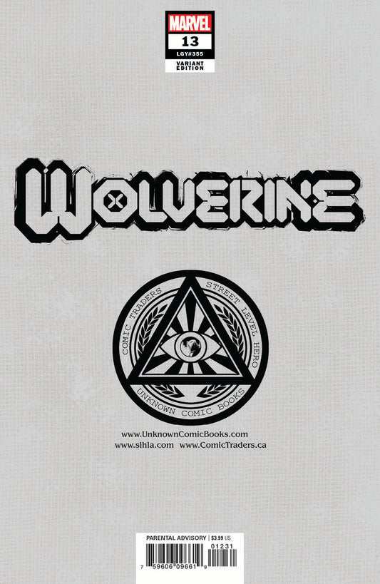 Wolverine #13 Unknown Comics Lucas Werneck Exclusive Var Gala (06/23/2021)