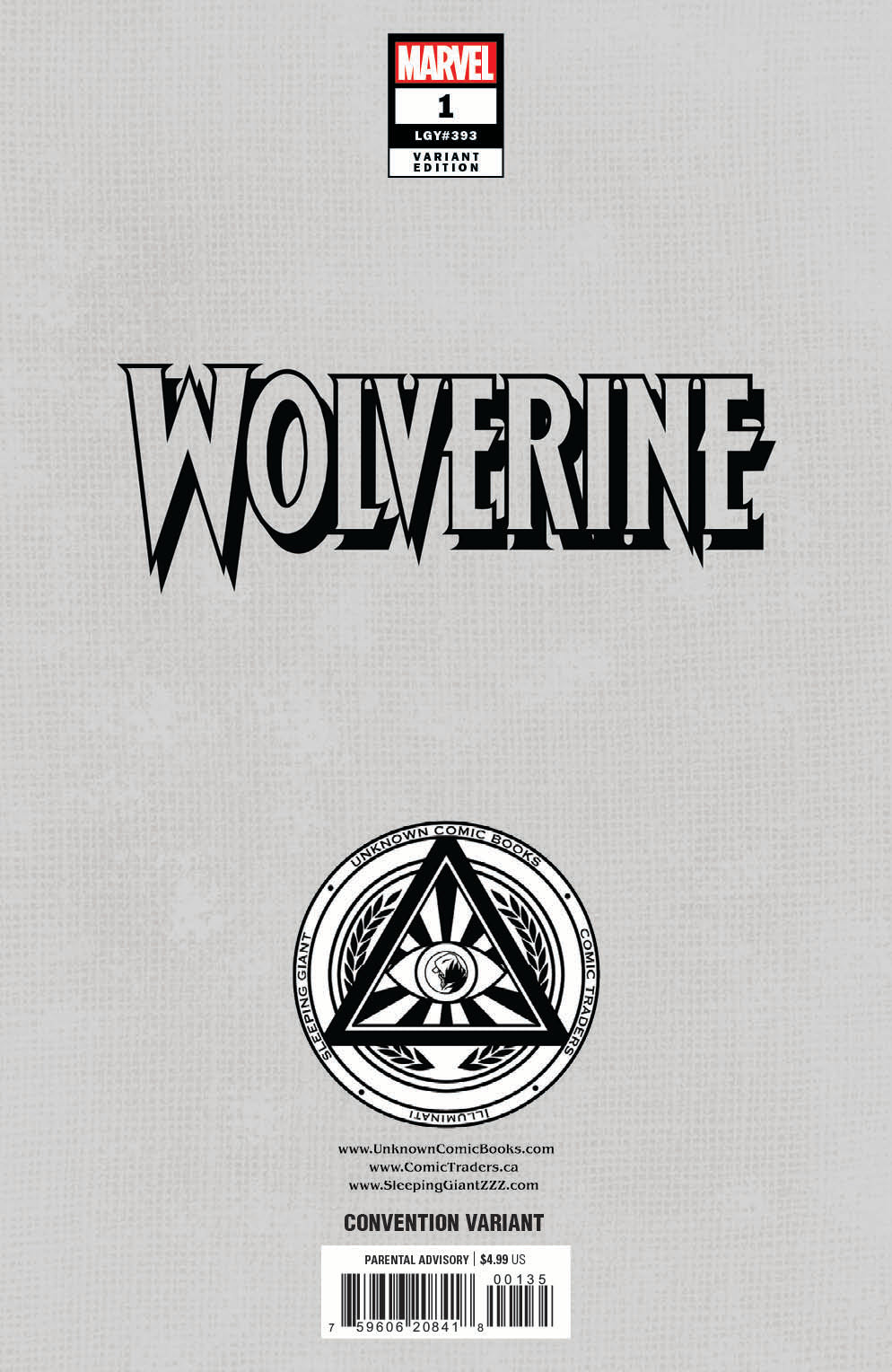 Wolverine #1 Unknown Comics Dell’Otto Exclusive Virgin Convention NYCC 2024 Var (10/23/2024)