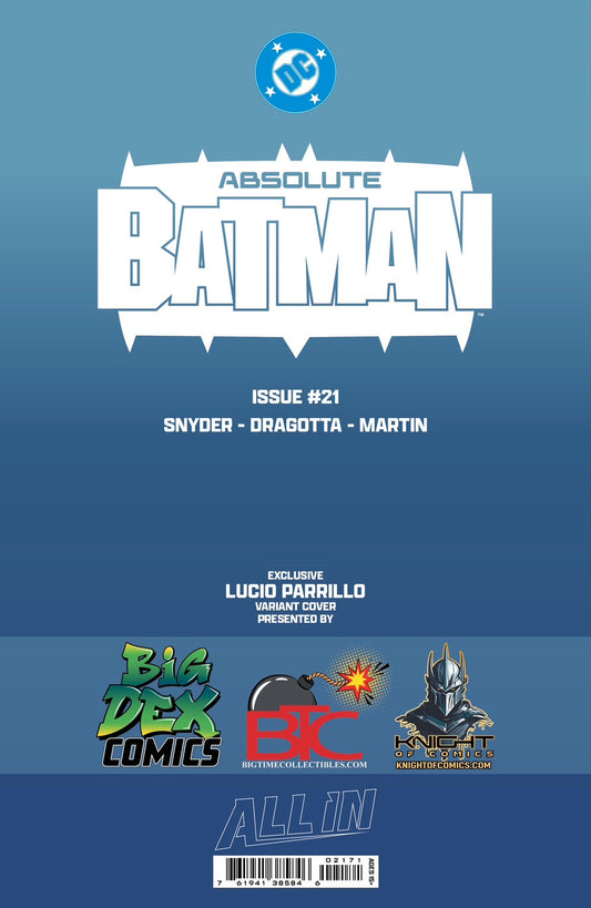 Absolute Batman #21 Lucio Parillo HeroesCon Exclusive Foil Variant Cover