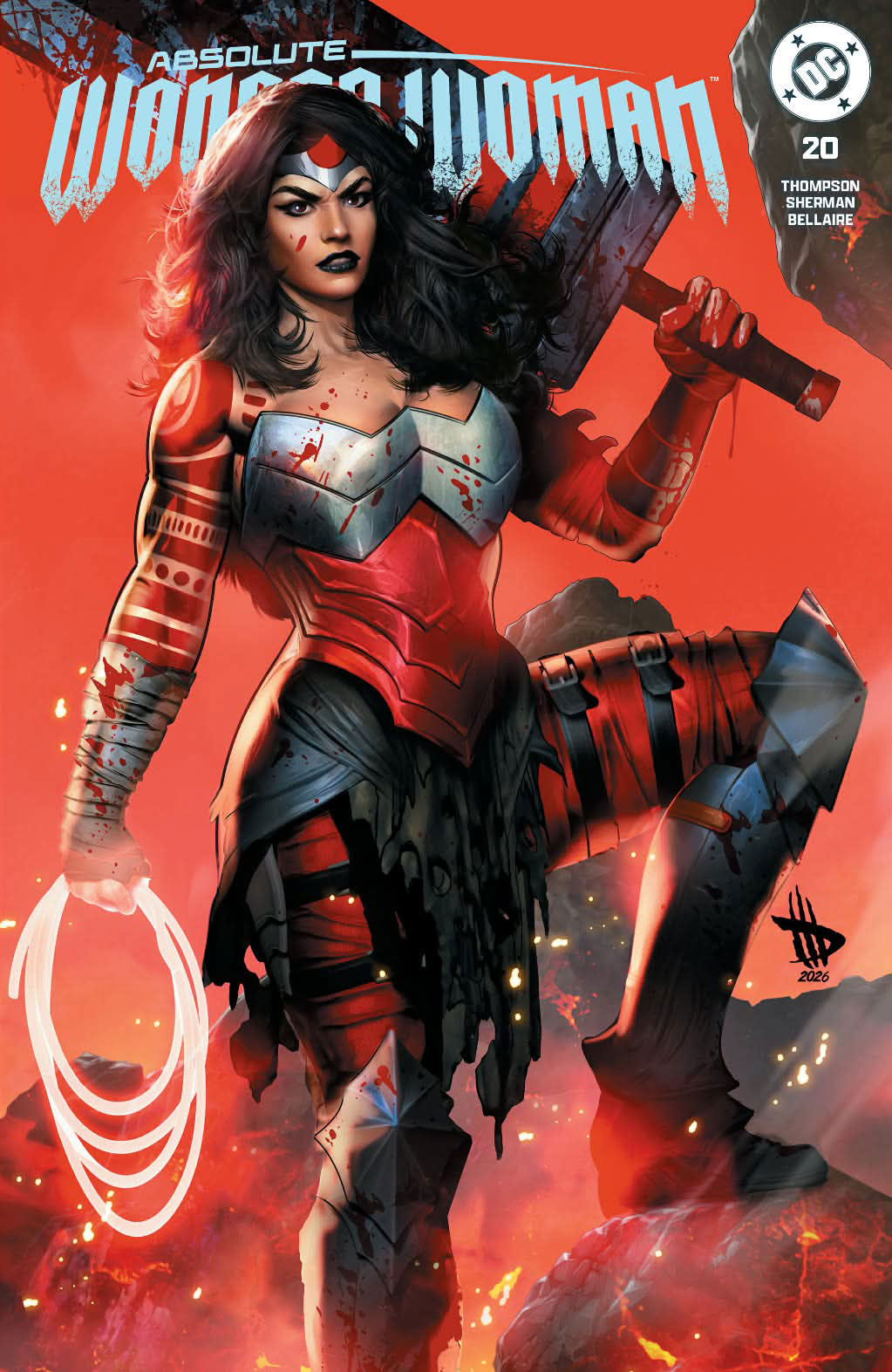 Absolute Wonder Woman #20 Dave Wilkins Trade/Virgin Set
