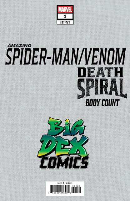 Amazing Spider-Man Venom Death Spiral Body Count #1 GODTAIL Exclusive Trade Dress and Virgin Variant Marvel Comic Books