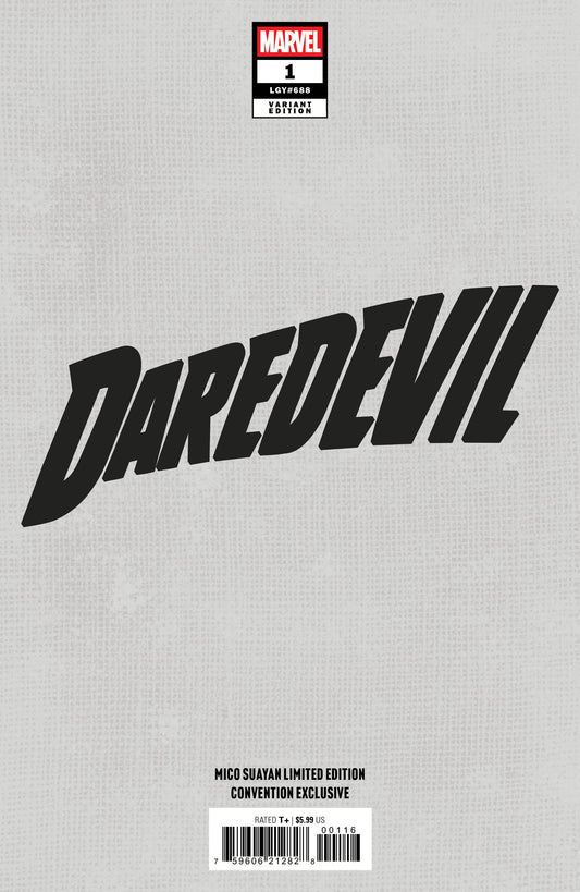 Daredevil #1 Mico Suayan Big Dex Comics C2E2 exclusive virgin variant Marvel comic book back cover