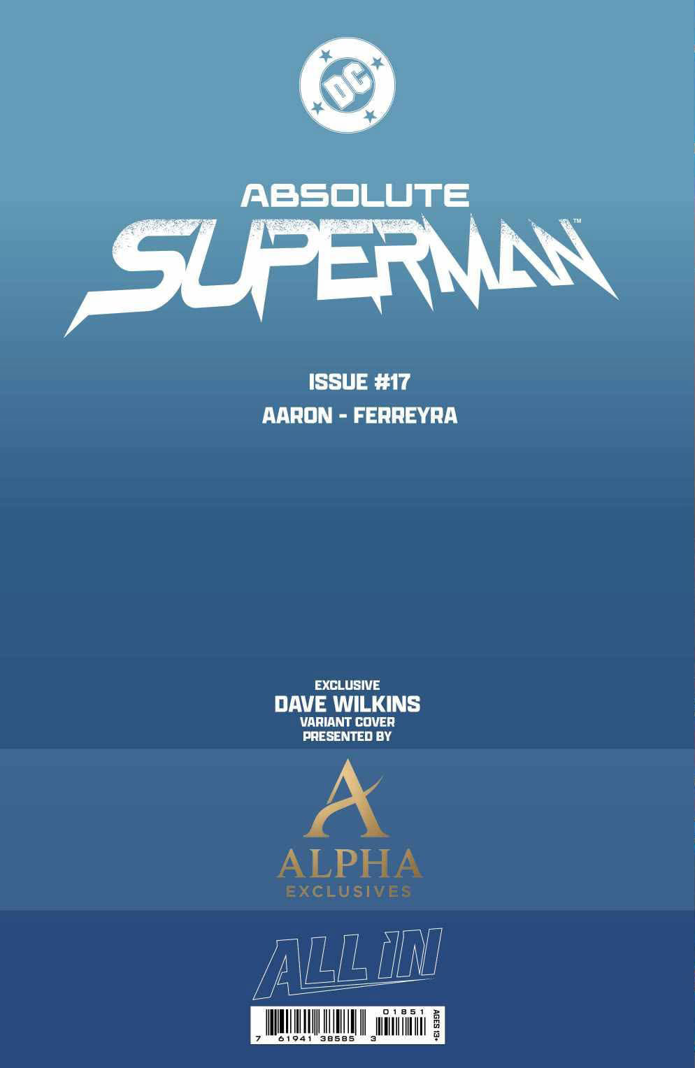 Absolute Superman #18 Dave Wilkins Big Dex Comics Exclusive DC Comics First Appearance King Shazam