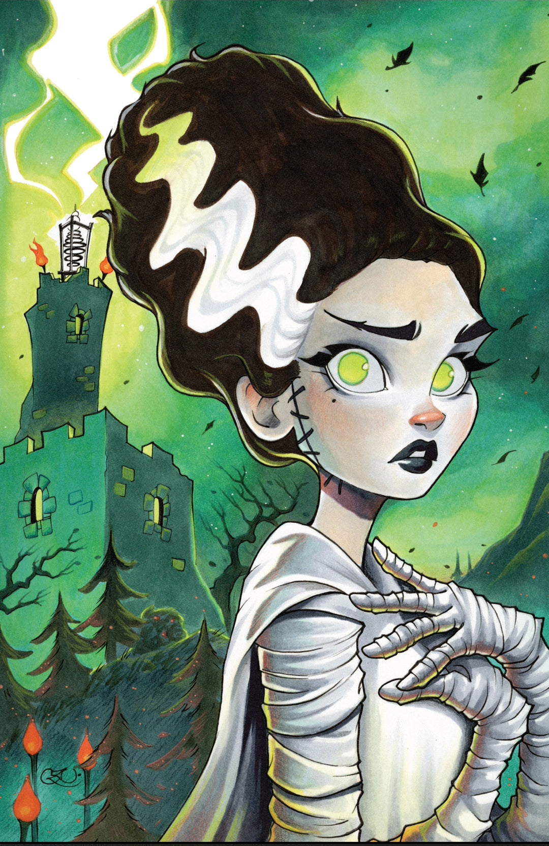 Bride of Frankenstein #2 Chrissie Zullo Exclusive PRESALE 11/25