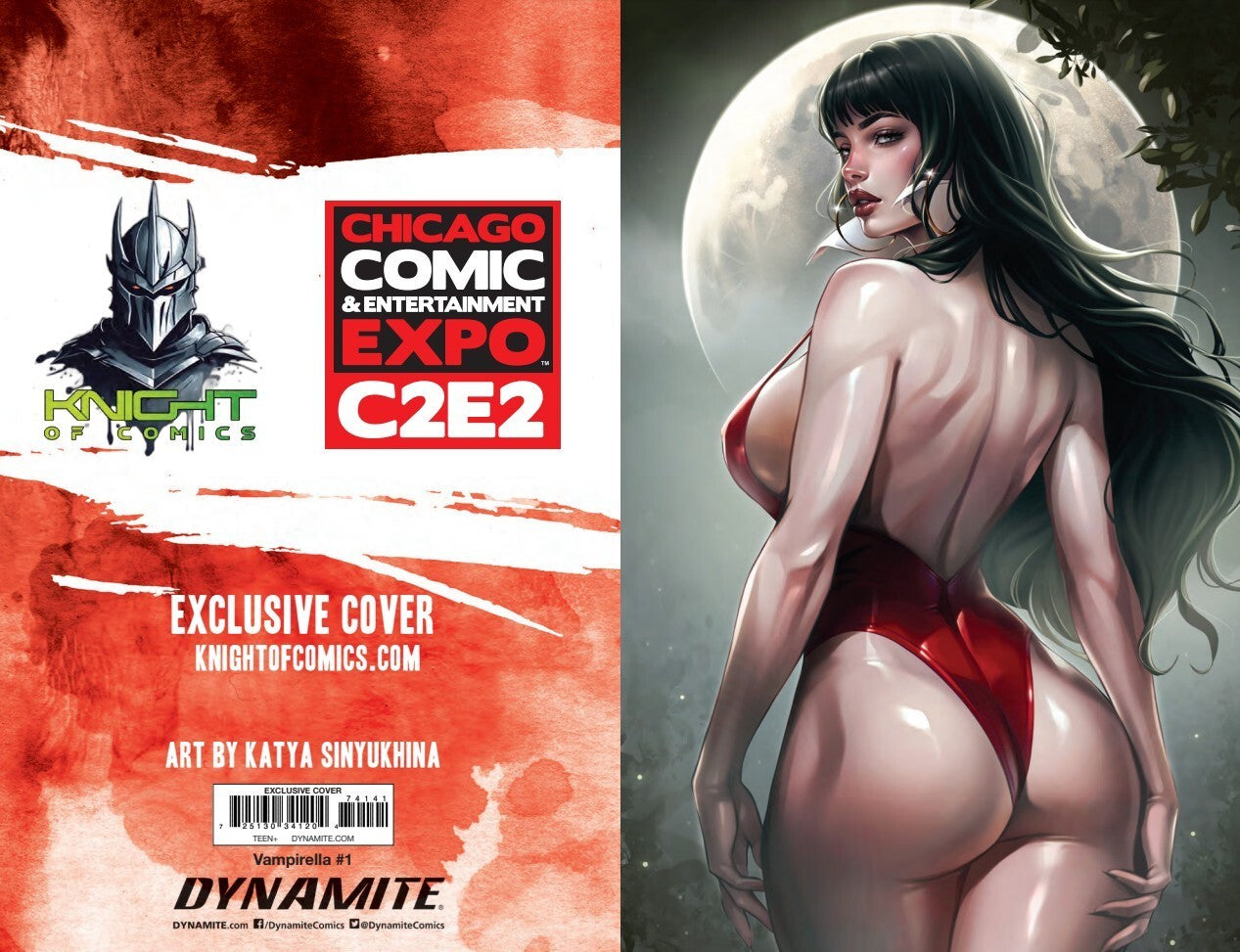 VAMPIRELLA #1 - KATYA SINYUKHINA VIRGIN VARIANT COVER A KNIGHT OF COMICS C2E2