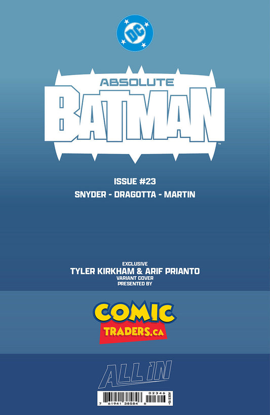 [FOIL] ABSOLUTE BATMAN #23 TYLER KIRKHAM CLAYFACE BATTLE DAMAGED EXCLUSIVE VIRGIN VAR (08/12/2026)