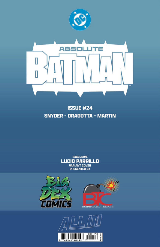 Absolute Batman #24 LUCIO PARRILLO NYCC Big Dex Exclusive Variants comic book artwork