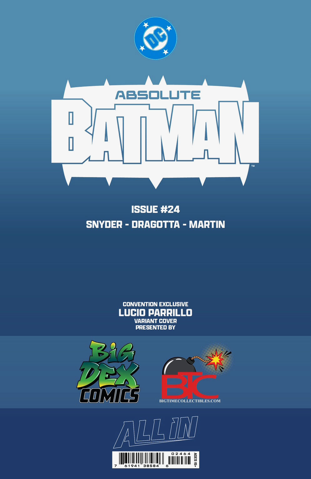Absolute Batman #24 LUCIO PARRILLO NYCC Big Dex Exclusive Variants comic book artwork