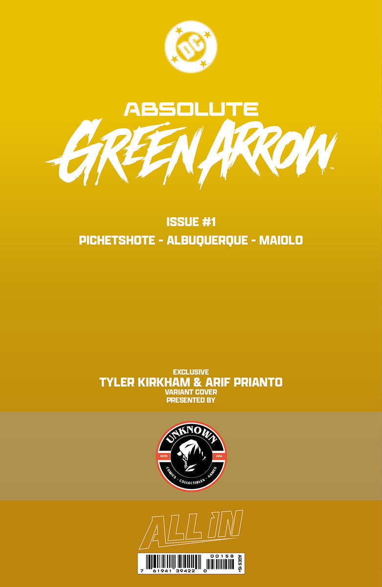 [GOLD FOIL] ABSOLUTE GREEN ARROW #1 TYLER KIRKHAM CONVENTION EXCLUSIVE VIRGIN VAR (07/29/2026)