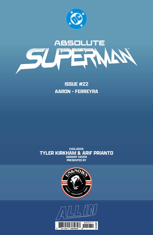 [FOIL] ABSOLUTE SUPERMAN #22 TYLER KIRKHAM BATTLE DAMAGED EXCLUSIVE VIRGIN VAR (08/05/2026)