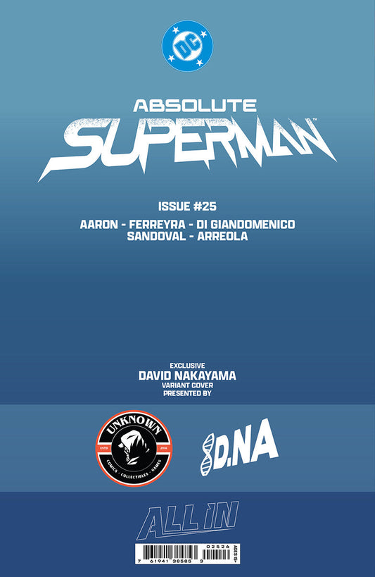 ABSOLUTE SUPERMAN #25 DAVID NAKAYAMA EXCLUSIVE VAR (11/04/2026)