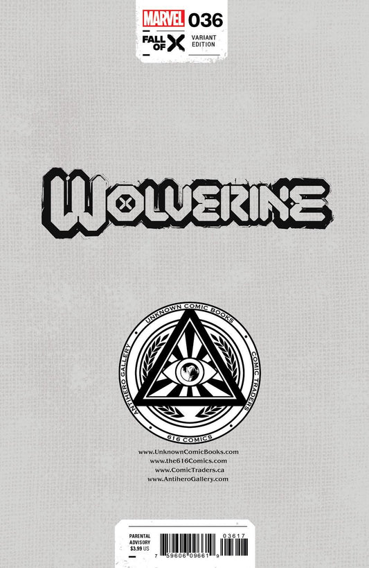 Wolverine #36 [Fall] Unknown Comics Miguel Mercado Exclusive Virgin Var (08/09/2023) (08/30/2023)
