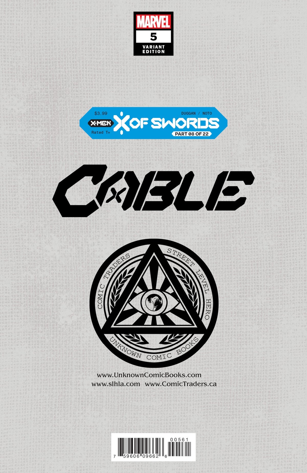 [Signed by Lawerence Bayne] Cable #5 Unknown Comics Tyler Kirkham Exclusive Var [IN STOCK]