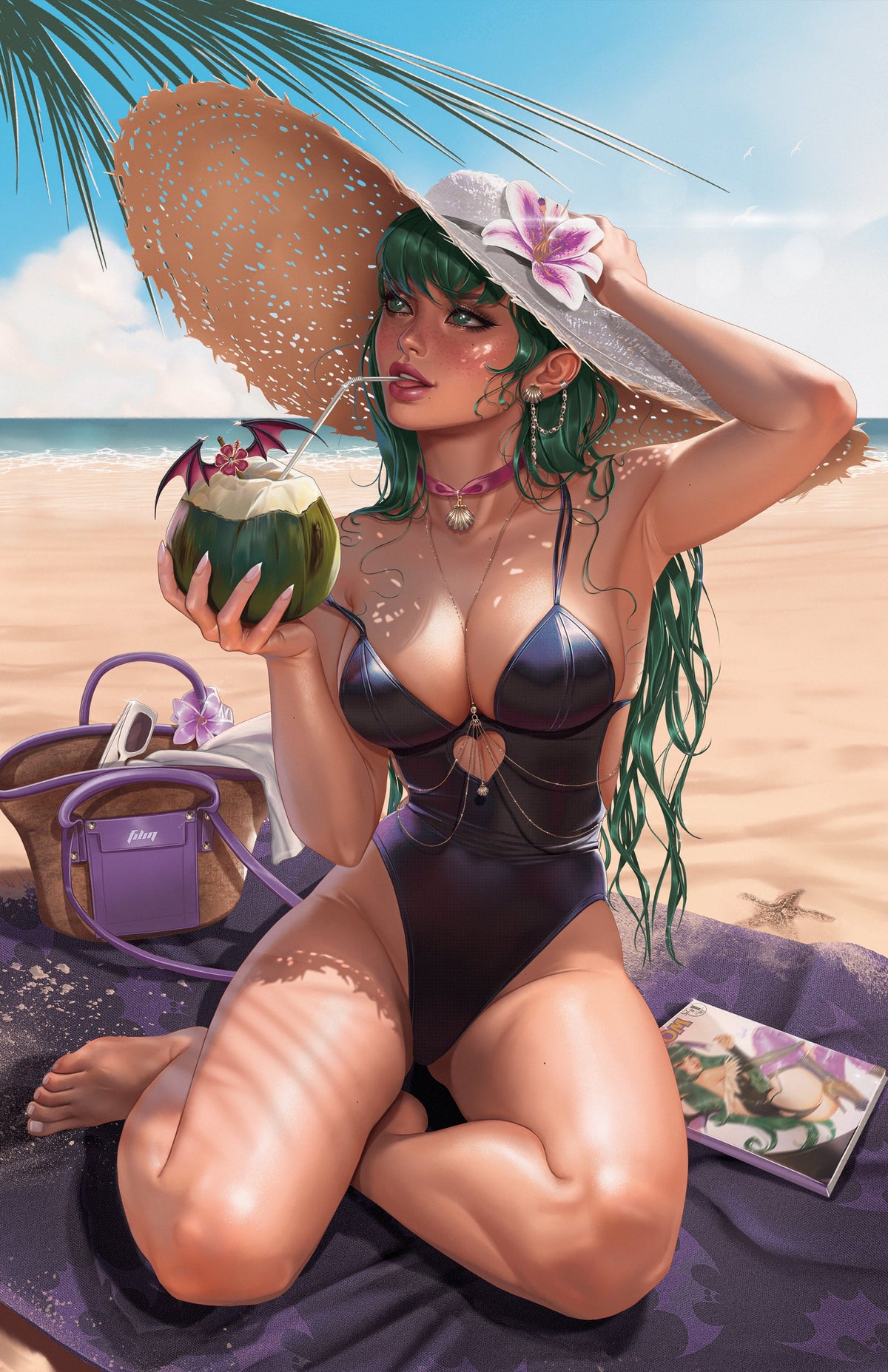 2026 STREET FIGHTER SWIMSUIT EDITION - FADIME YILDIRIM VIRGIN VARIANT KNIGHT OF COMICS FAN EXPO DALLAS 2026 EXCLUSIVE LTD 500