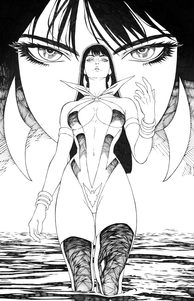 VAMPIRELLA #6 - FRANK APLIZAR COVER B SKETCH VARIANT HALLOWEEN 2026 KNIGHT OF COMICS EXCLUSIVE