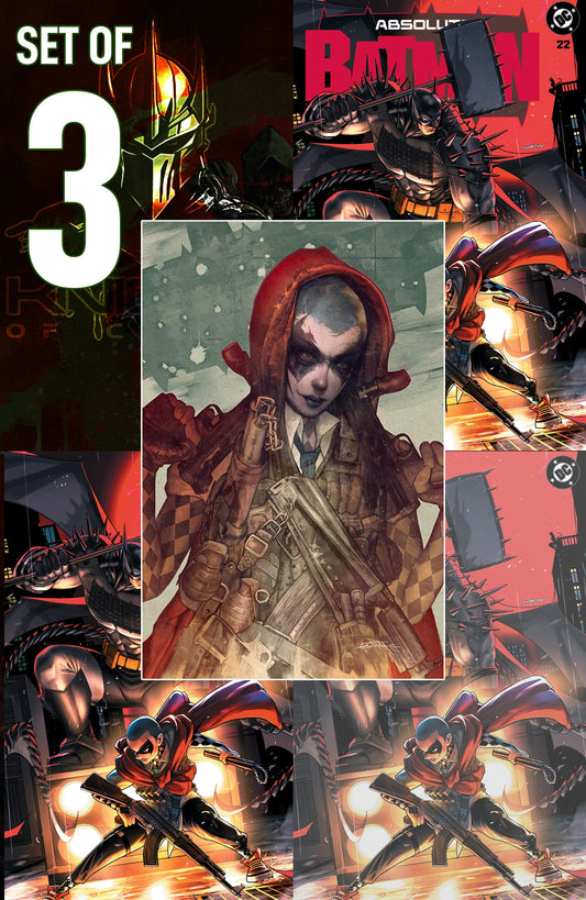 ABSOLUTE BATMAN #22 - SANTA FUNG TRADE, VIRGIN & FOIL VARIANT KNIGHT OF COMICS SDCC 2026 EXCLUSIVE BUNDLE SET OPTION 2 (REGULAR COVER B DAN QUINTANA FOR FREE) LTD 100