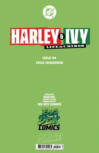 Harley & Ivy Life and Crimes #4 GODTAIL Exclusive Trade Dress