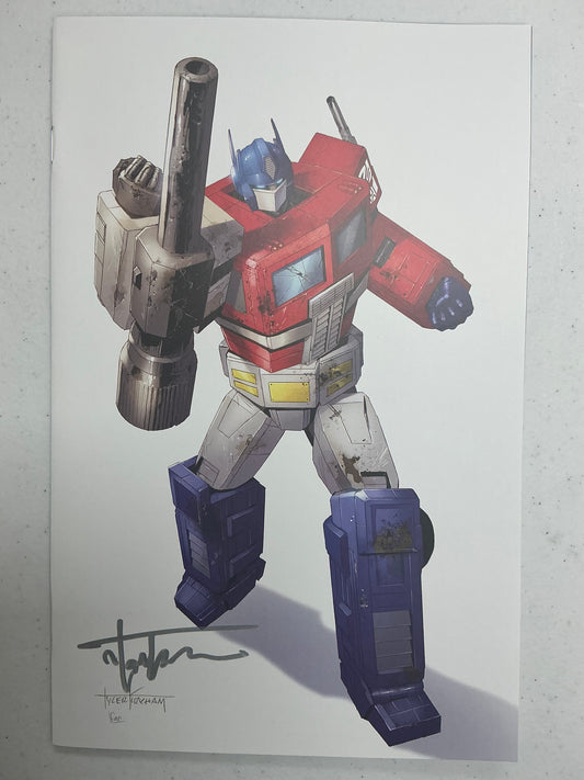 [Signed by Tyler Kirkham] Transformers #17 Unknown Comic Tyler Kirkham White Virgin Var [IN STOCK]