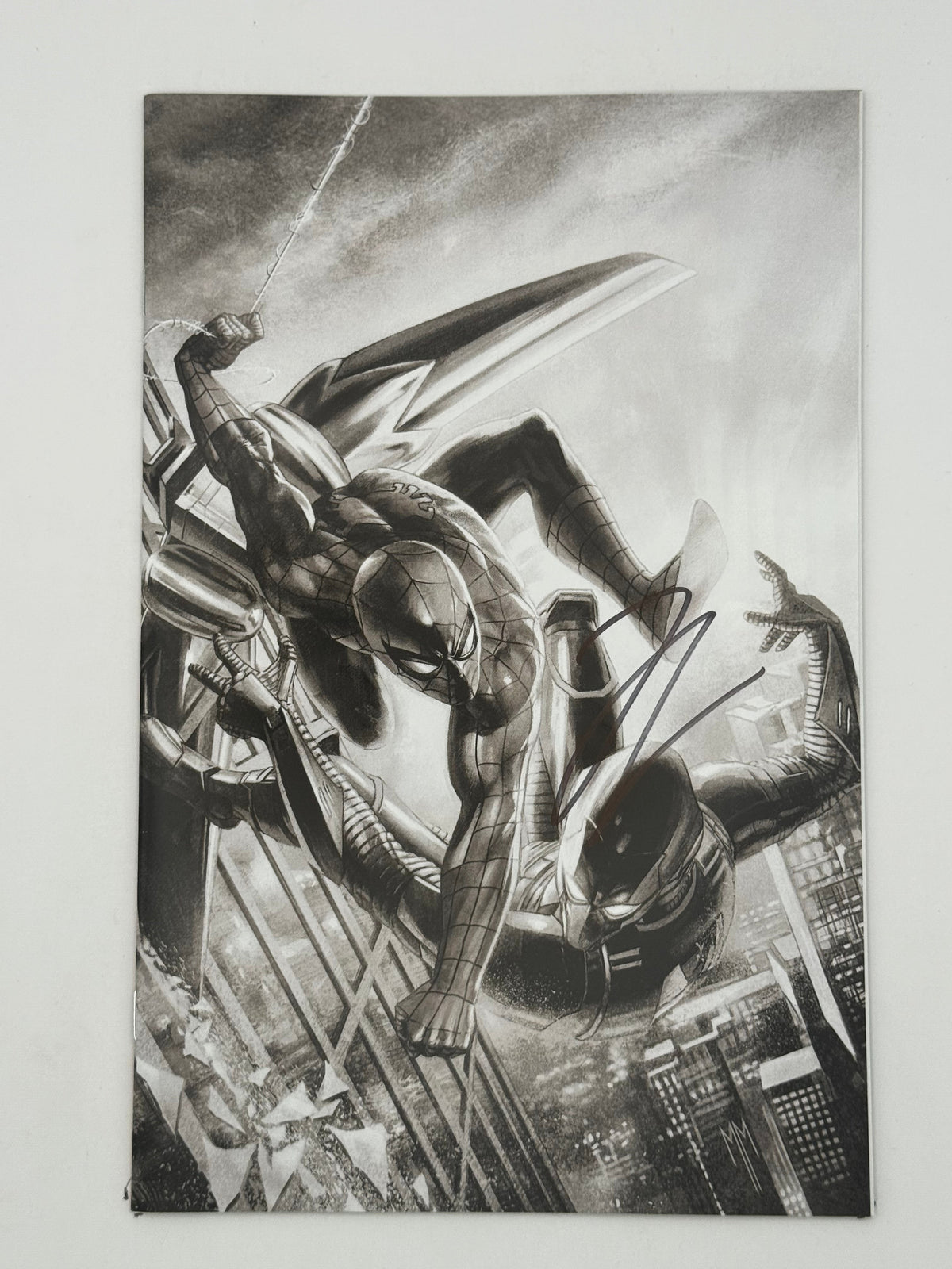 [Signed by Hickman] Ultimate Spider-Man #1 B&W CON VIRGIN Unknown Comics Matrazzo Exclusive Var [INST] 3rd PTG