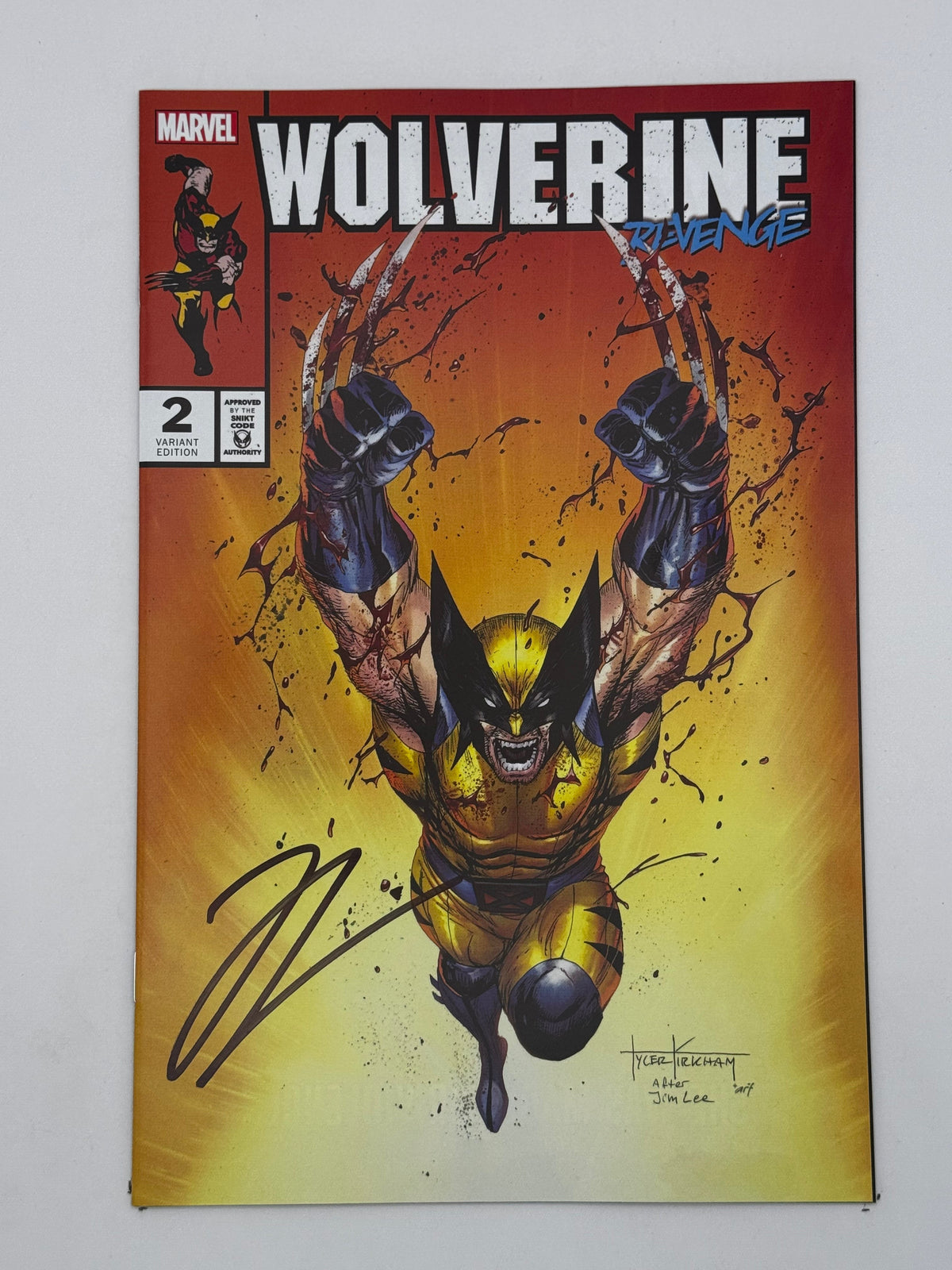[Signed by Hickman] Wolverine: Revenge - Red Band #2 Unknown Comics Kirkham Exclusive Var Explicit Content [INST]