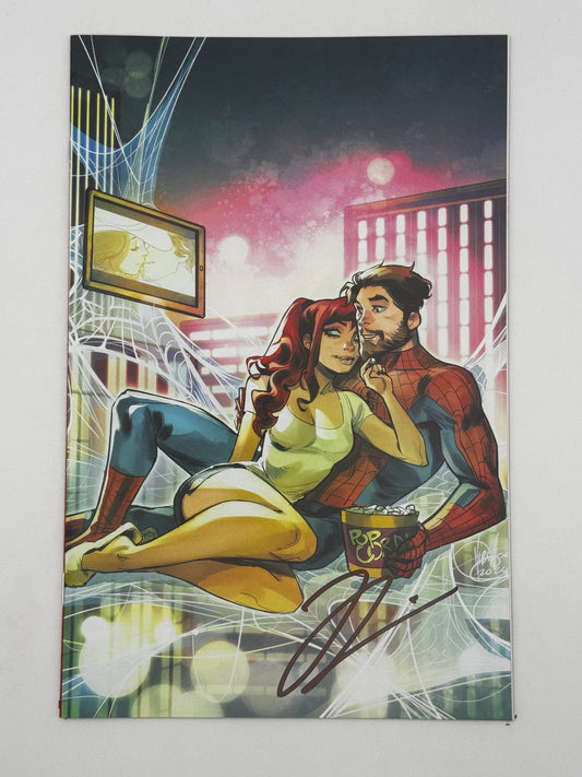 [Signed by Hickman] Ultimate Spider-Man #9 Virgin Unknown Comics Andolfo Exclusive Var [INST]
