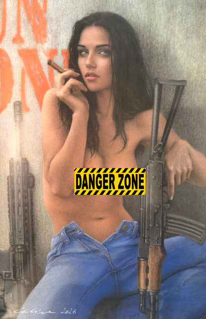 Gun Honey Doubles Down #3 CELINA Fan Expo Dallas Big Dex Exclusive Risqué Virgin Variant (PRE-ORDER)