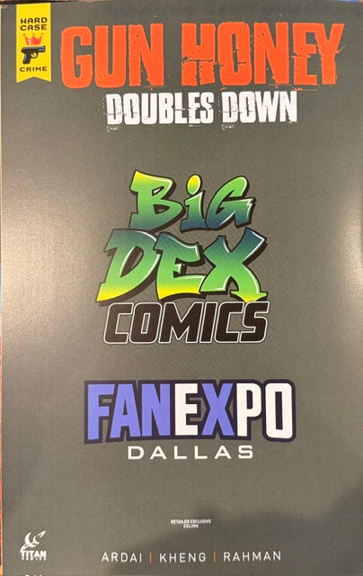 Gun Honey Doubles Down #3 CELINA Fan Expo Dallas Big Dex Exclusive Risqué Virgin Variant (PRE-ORDER)