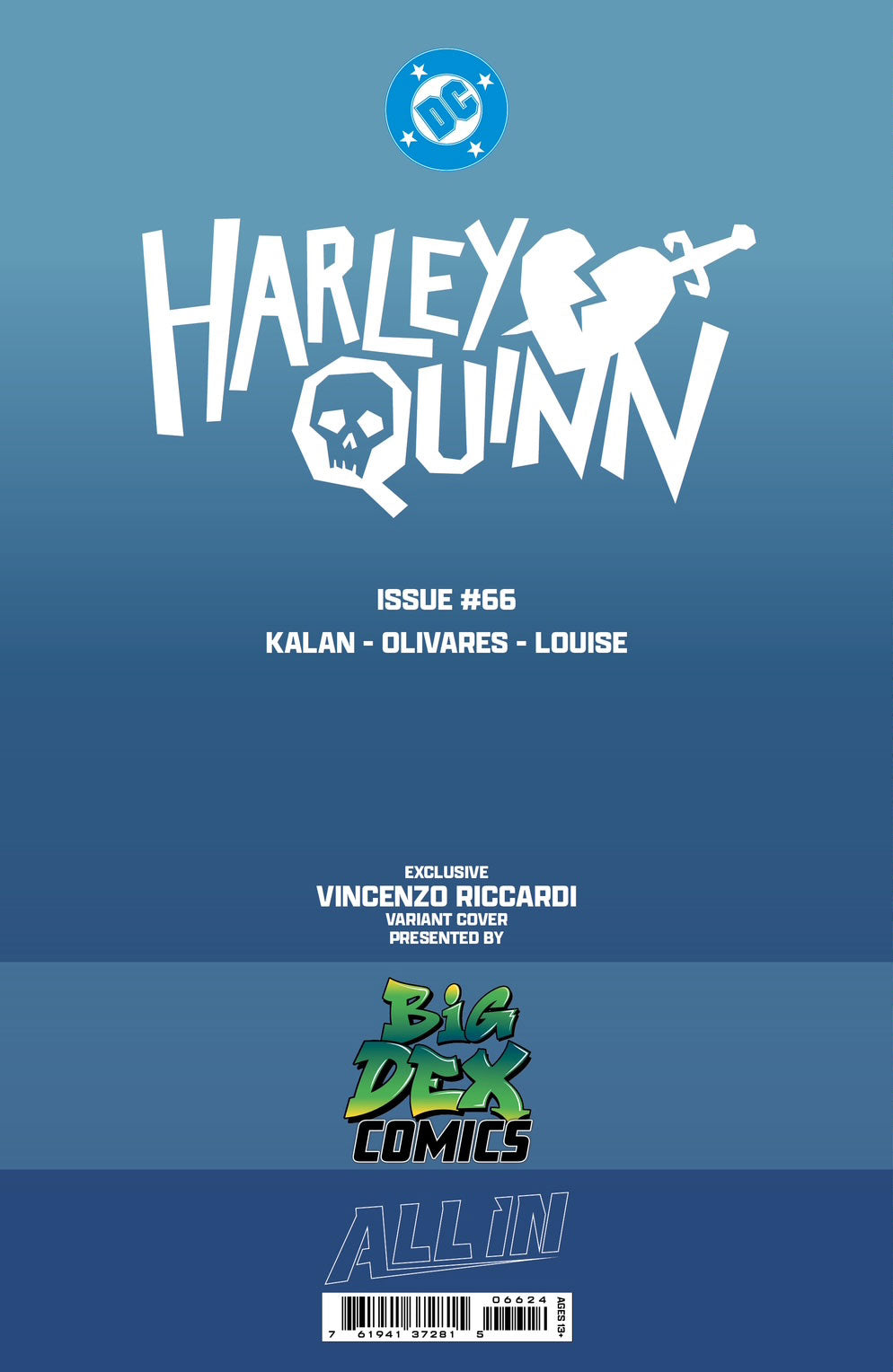 Harley Quinn #66 VINCENZO RICCARDI Big Dex Comics Exclusive Variants (PRE-ORDER)