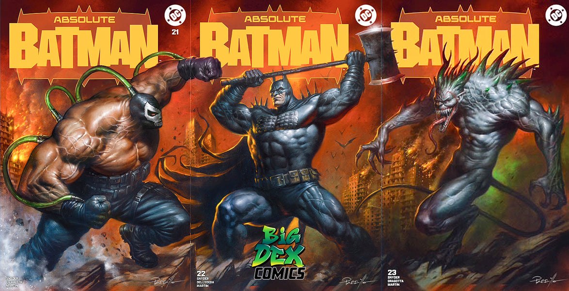 Absolute Batman #21-23 LUCIO PARRILLO Trade Dress Connecting Cover Set (3 Books) (PRE-ORDER)