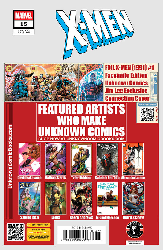 X-Men #15 Unknown Comics Miguel Mercado Exclusive Var (04/23/2025)