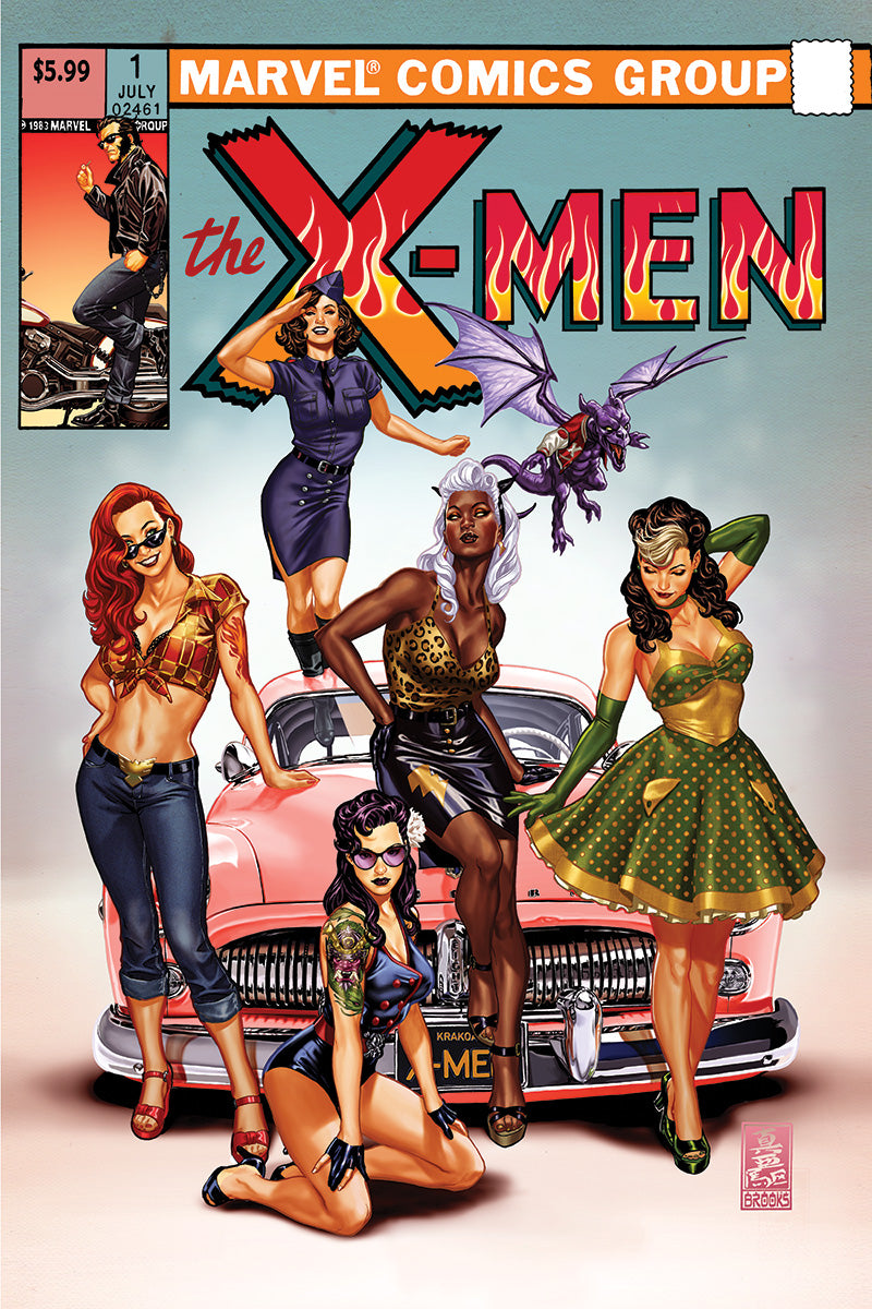 X-MEN #1 MARK BROOKS CVR A FIRE SDCC 2024 EXCLUSIVE VAR (07/24/2024)