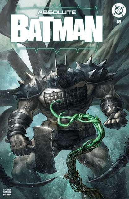 Absolute Batman #18 ALAN QUAH Big Dex Comics Megacon Exclusive Trade Dress cover featuring Batman in a dark, cinematic portrait style illustration.