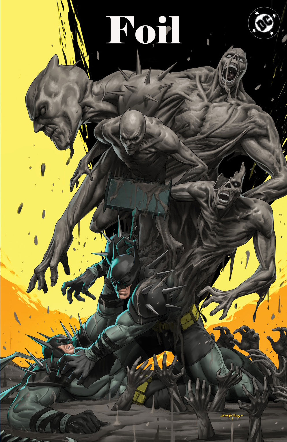 Absolute Batman #23 SANTA FUNG Foil Virgin Variant Cover by DC Comics
