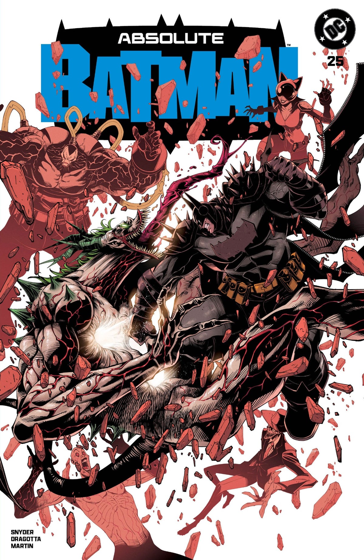 Absolute Batman #25 GODTAIL Trade Dress front cover featuring Batman and Joker