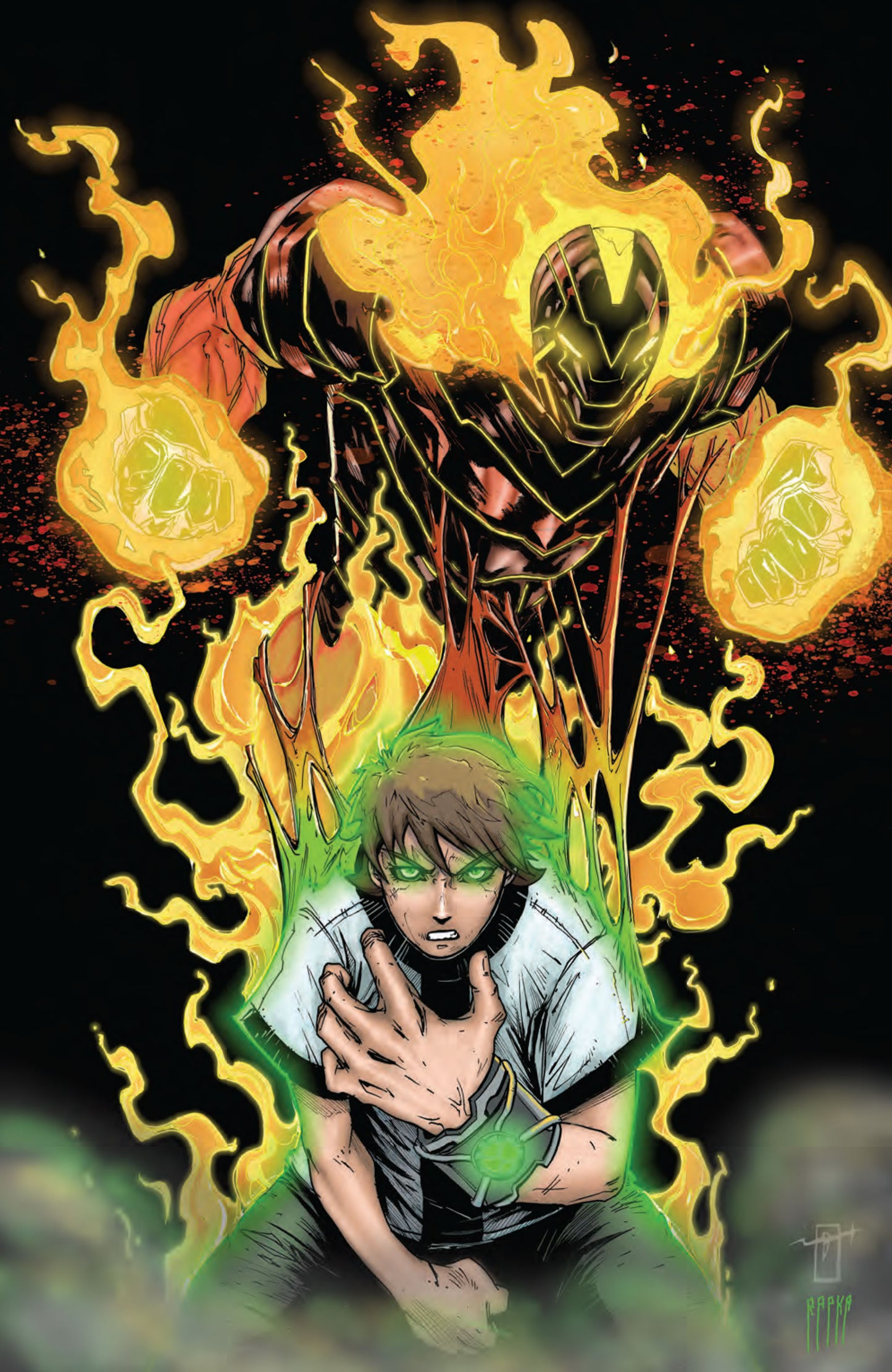 Ben 10 #4 JONATHAN URIBE Big Dex Comics Exclusive Virgin Variant front cover