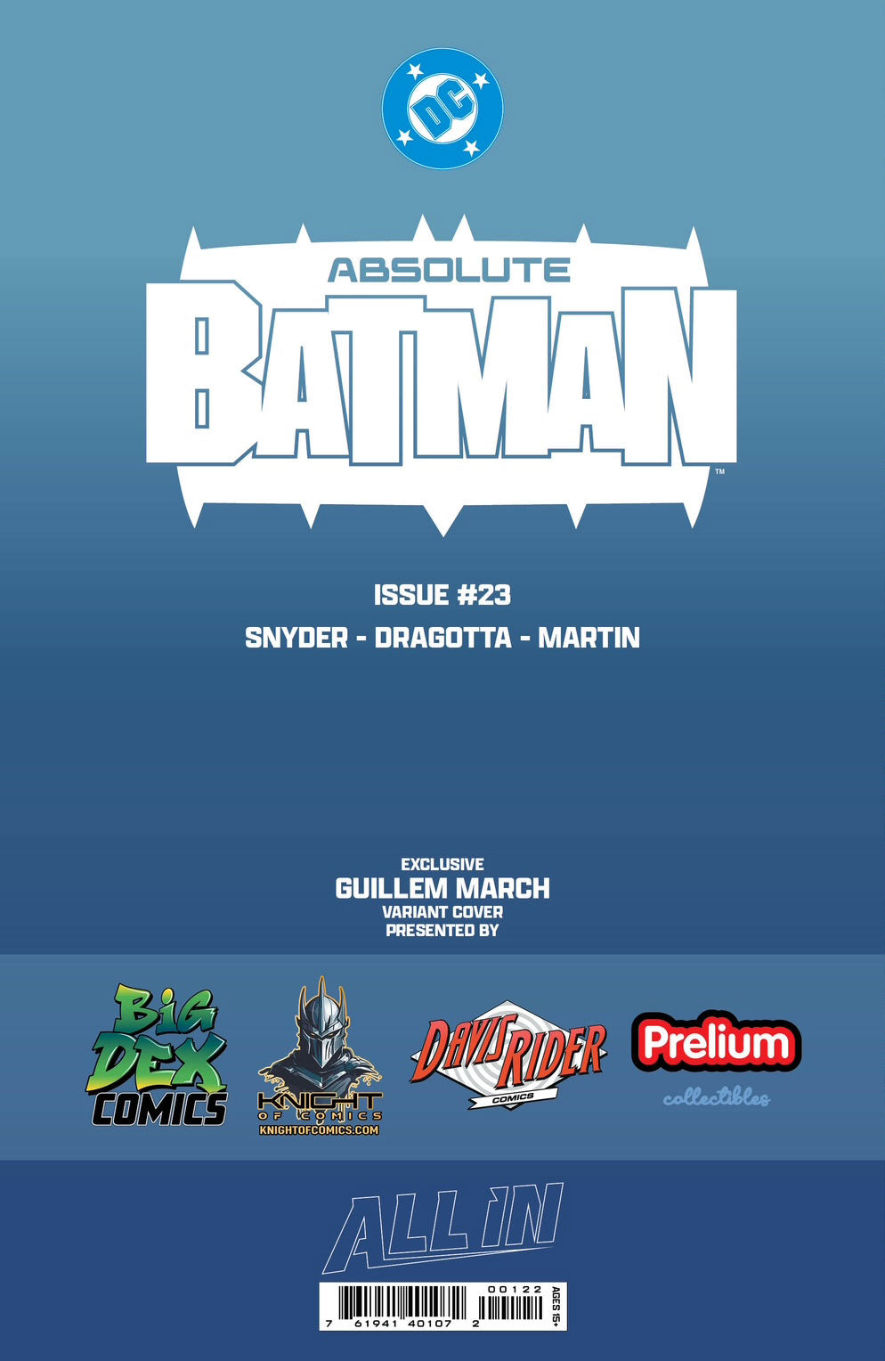 Absolute Batman #23 GUILLEM MARCH Fan Expo Dallas Exclusive TRADE DRESS