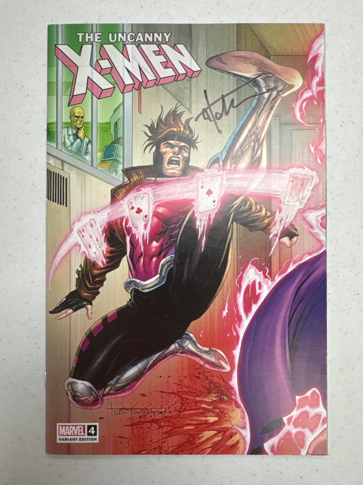 [Signed by Tyler Kirkham] UNCANNY X-MEN #4 Kirkham Unknown Tyler Kirkham Exclusive Var