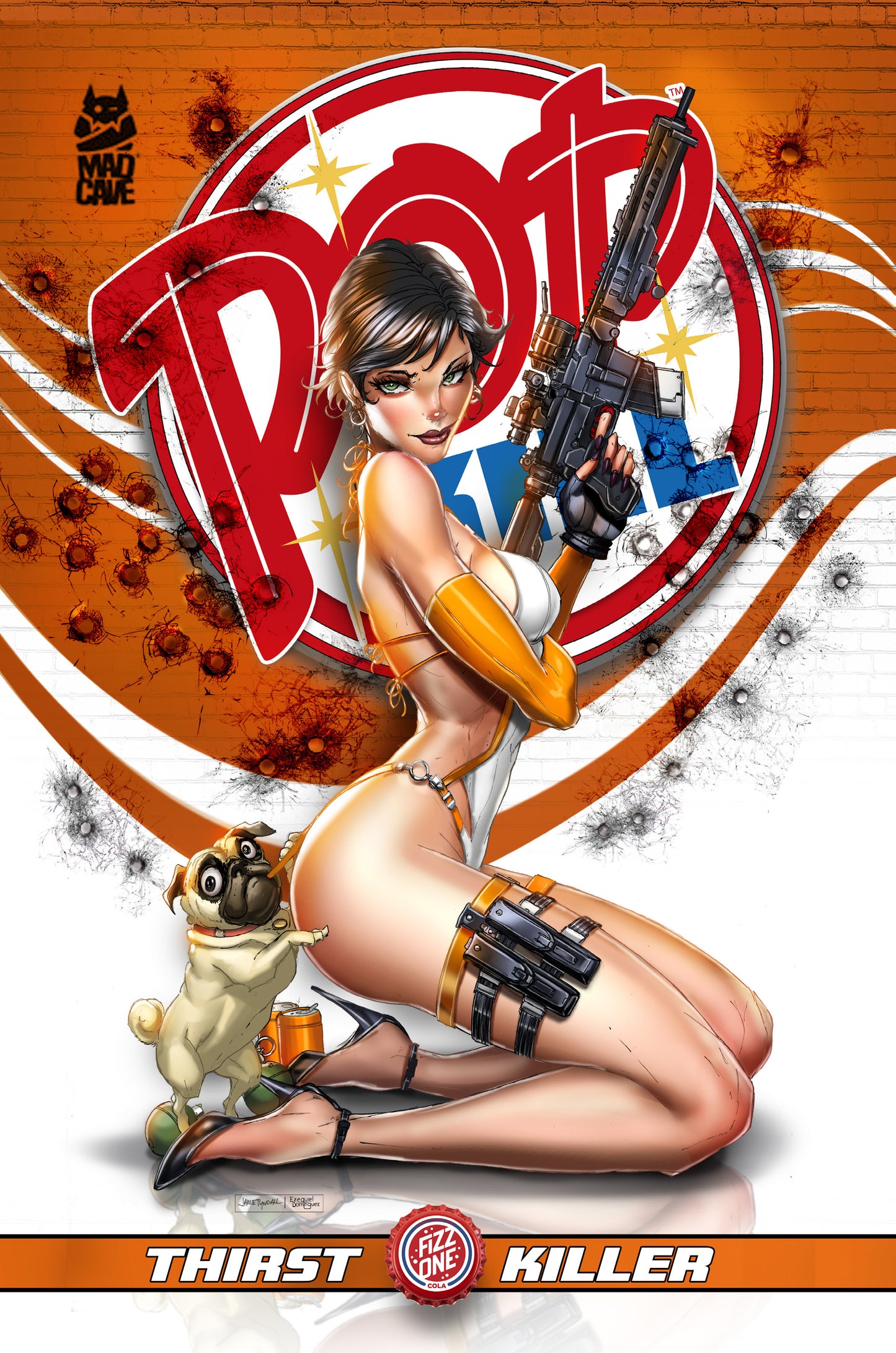 Pop Kill #3 Jamie Tyndall Big Dex Comics MegaCon Exclusive Thirst Killer Virgin Variant comic cover